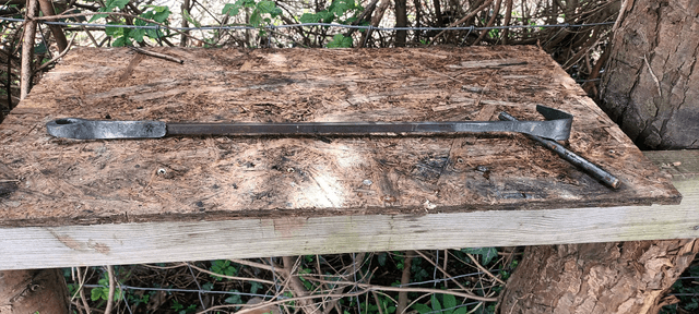 Small fire pit rake